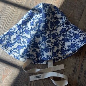 Isabel Marant Floral Blue and White Sun Hat